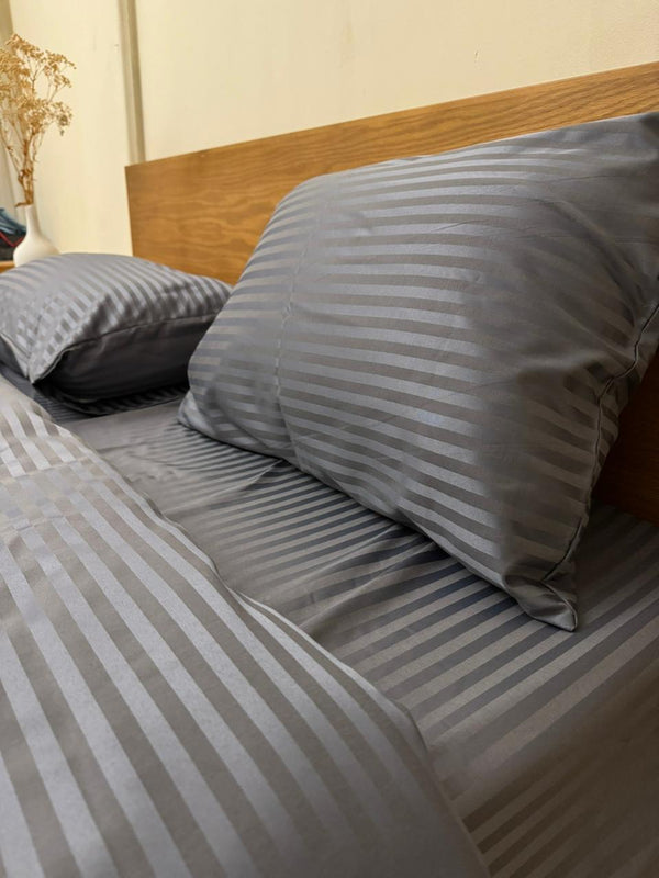 Grey Stripe Duvet Cover