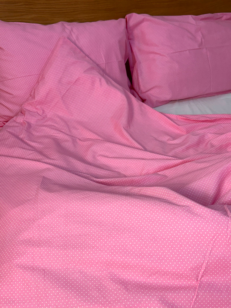 Bubblegum Polka Dot Duvet Cover