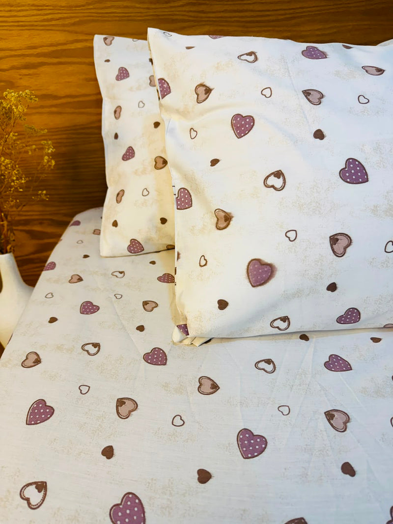 Vintage Mocha Hearts