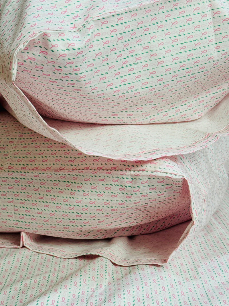 Pink Ribbon & Pinstripe