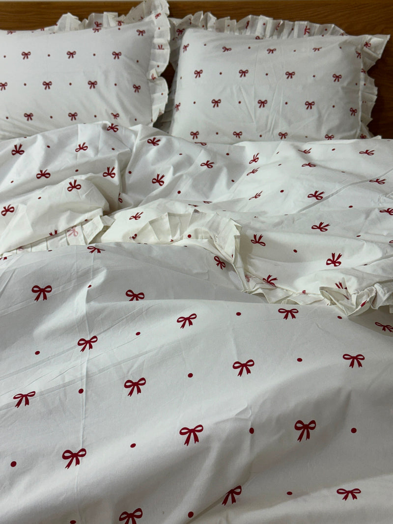 Cherry Ribbon Duvet Cover