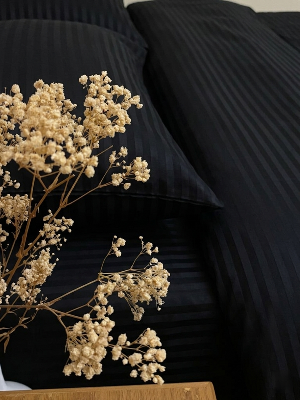 Black Stripe Duvet Cover